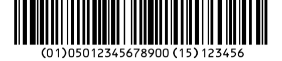 AI 01 Code 128 barcode