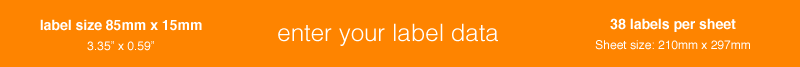 enter your barcode label data