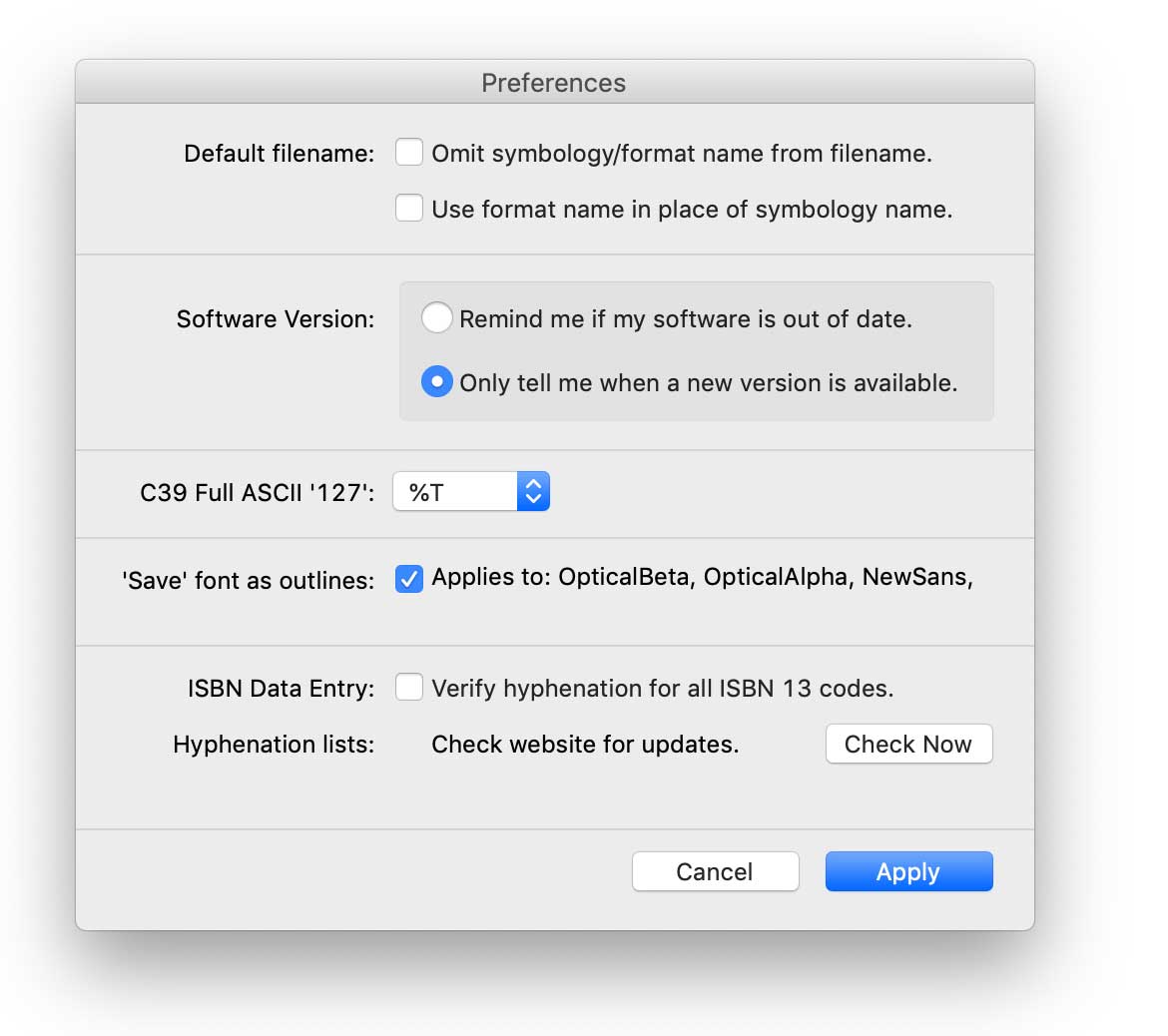 MBC4 Preferences Pane